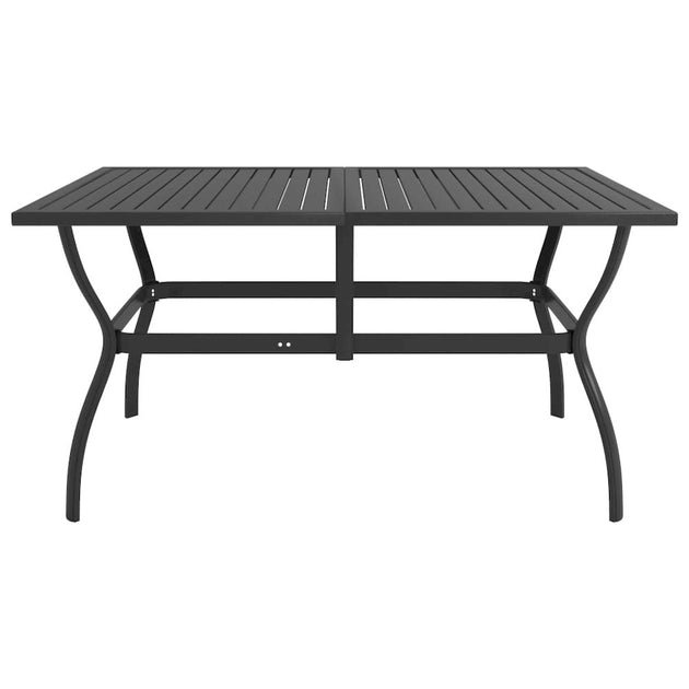 vidaXL Garden Table Anthracite Steel 3