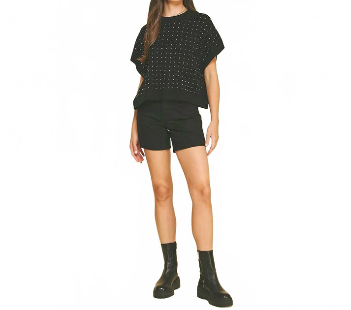 PINCH Elowen Knit Top Black Large 2