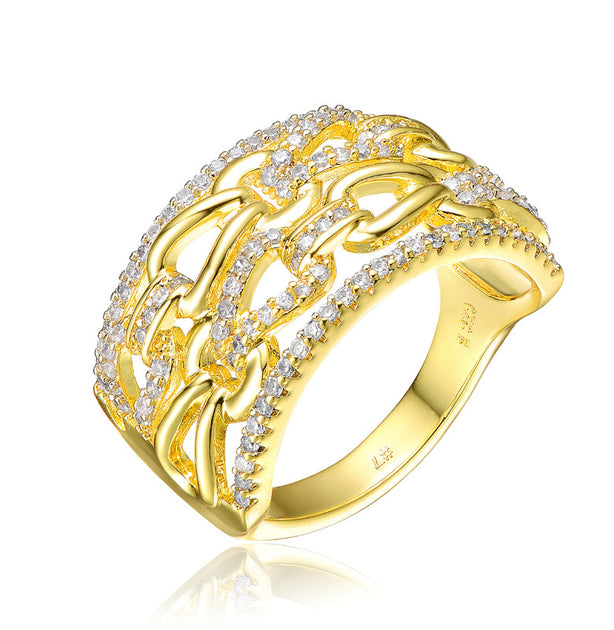 Rachel Glauber Cocktail Ring Silver US 6 2