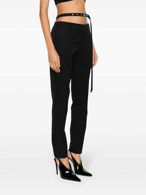 パンツ The Attico Tailored High-Waisted Trousers With Cross-Back The Attico Tailored High-Waisted Trousers With Cross-Back