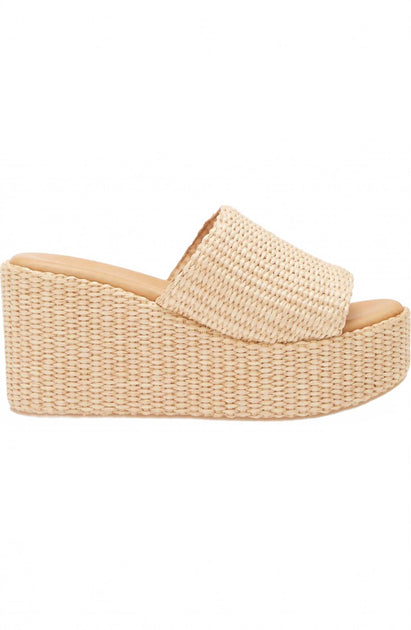 CHOCOLAT BLU Jam Platform Wedge Beige EU 41 4