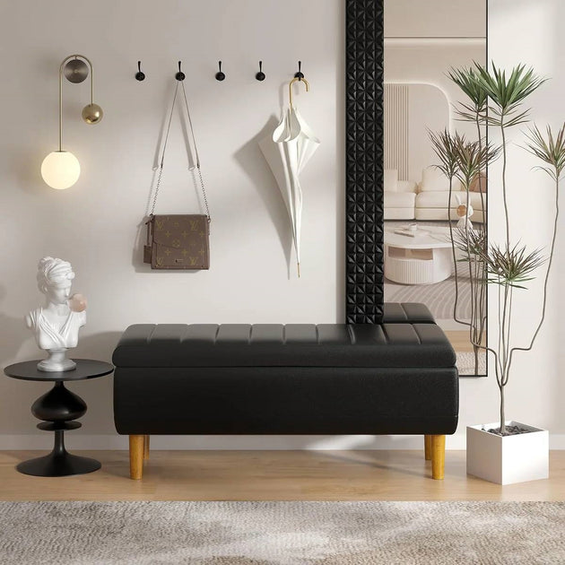 Banc de Rangement Hivvago Noir 3
