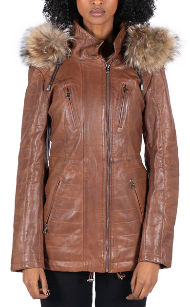 TruClothing Mid Length Hooded Parka Jacket Blue Small 2