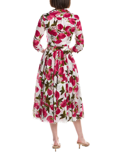 Samantha Sung Aster Midi Dress White US 6 7