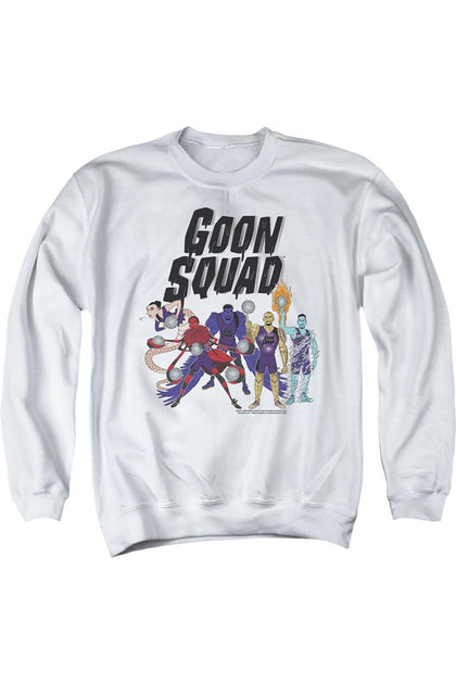 Gildan Space Jam 2 Goon Squad Group Crewneck Sweatshirt White XXLarge 2
