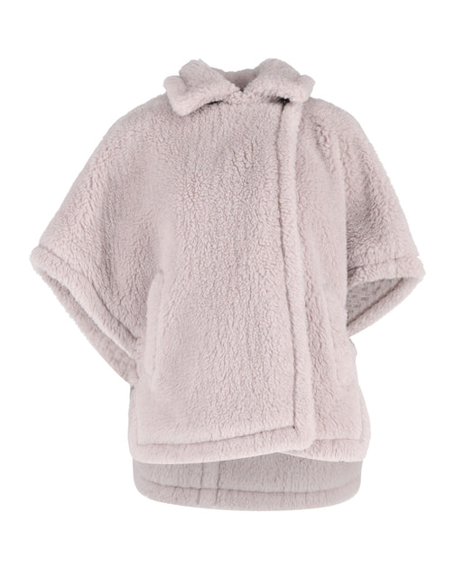 Max Mara Tebe Teddy Cape Grey Medium 2