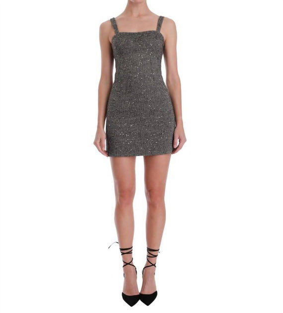 Karina Grimaldi Clara Mini Dress Grey X-Small 3