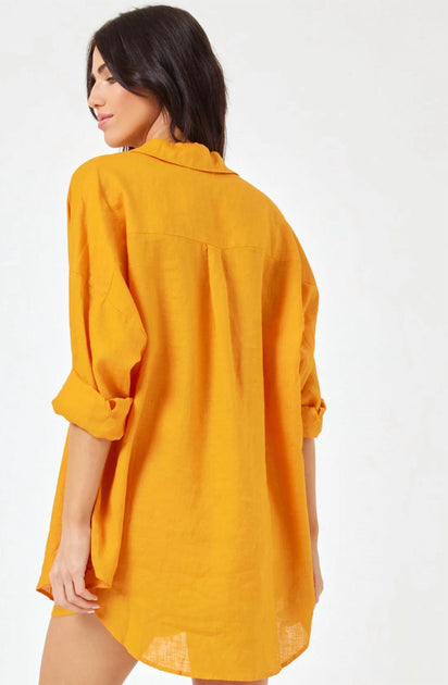 L Space Rio Tunic Top Yellow XSmall/Small 4