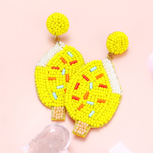 FASHNZFAB Popsicle Dangle Earrings Red 4