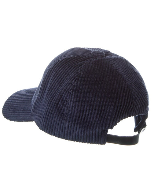 Bruno Magli Corduroy Baseball Cap Blue L/XL 3
