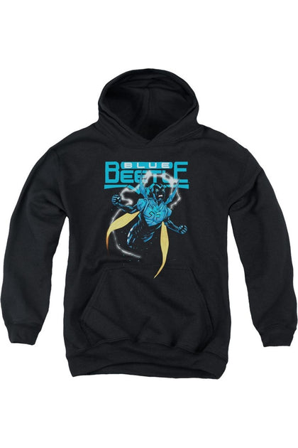 Gildan Justice League Blue Beetle Kapuzenpulli Schwarz Groß 2