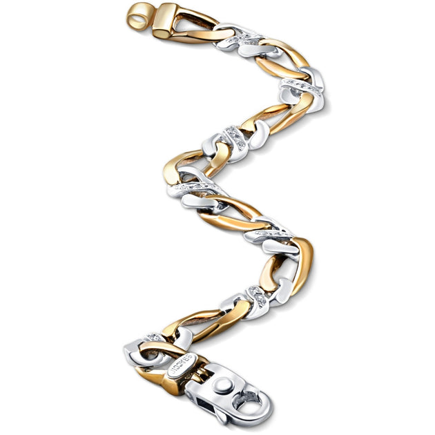 Pompeii3 Men's Diamond Bracelet 9mm 8.5inch 6