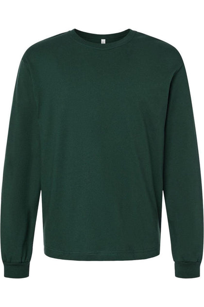 BELLA + CANVAS Heavyweight Long Sleeve Tee Green XLarge 2