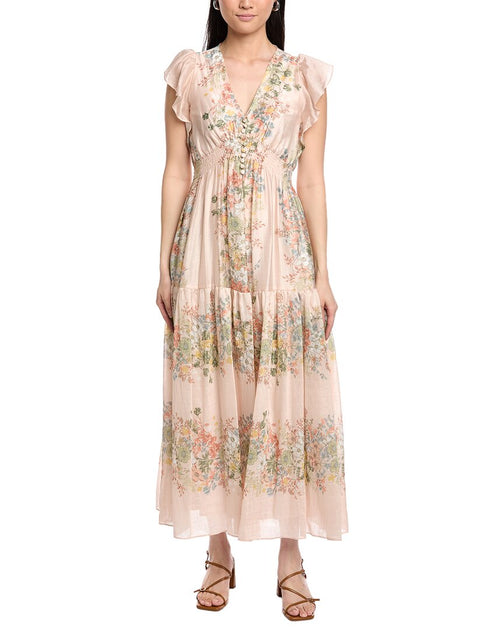 Taylor Belted Maxi Dress Green US 4 2