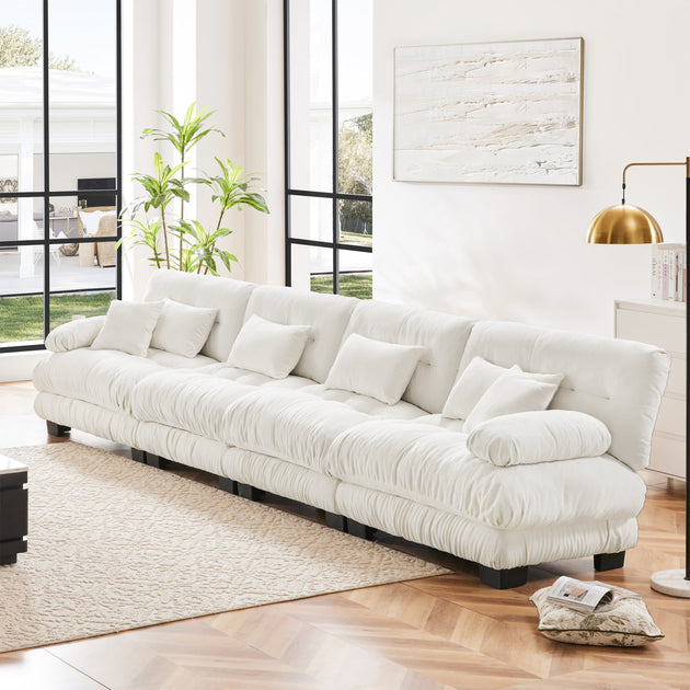 Streamdale 4-Seater Modular Chenille Sectional Sofa 3