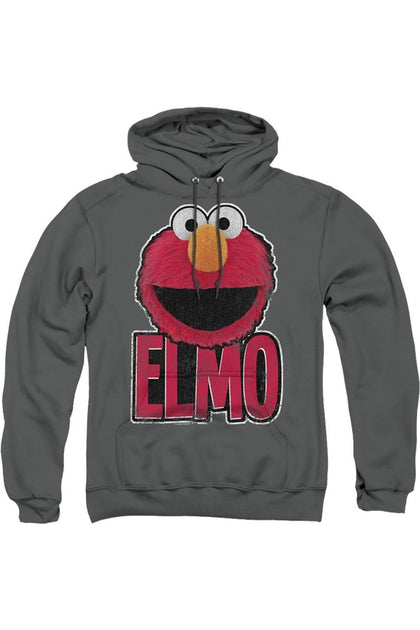 Gildan Sesame Street Elmo Smile Kapuzenpulli Grau XXL 2