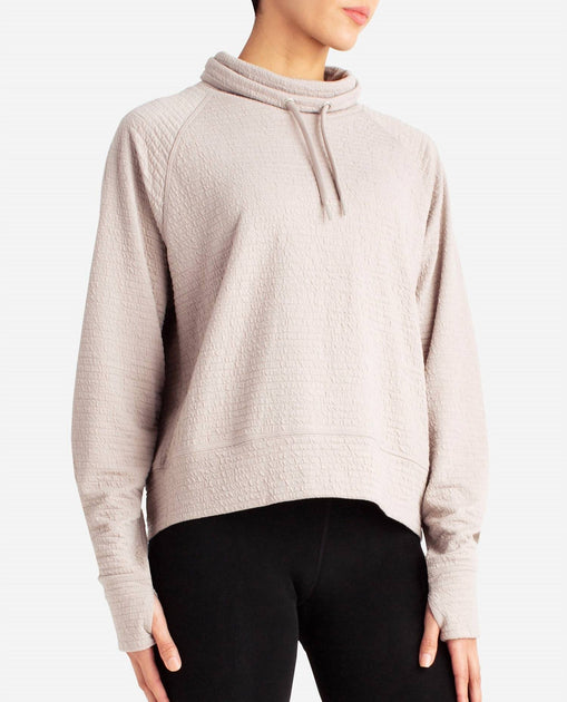 Danskin Textured Pullover Sweatshirt Multi Small 4