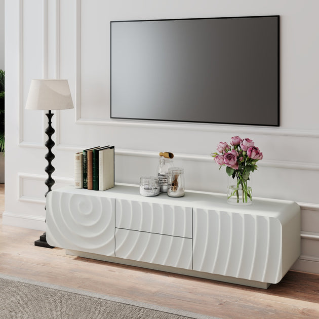 Streamdale 58" TV Console White 2
