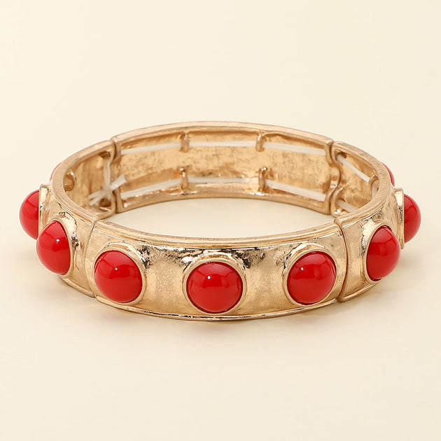 FASHNZFAB Stretch Bracelet Red 4