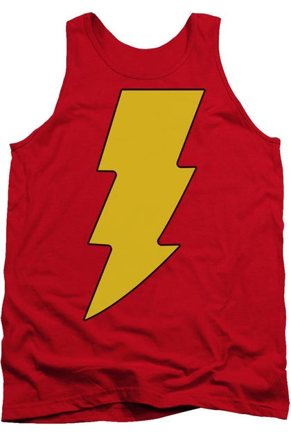 Gildan DC Comics Shazam Logo Tank Top Red Large 2