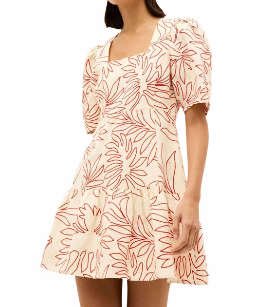 Marie Oliver Temma Minikleid Beige US 2 3