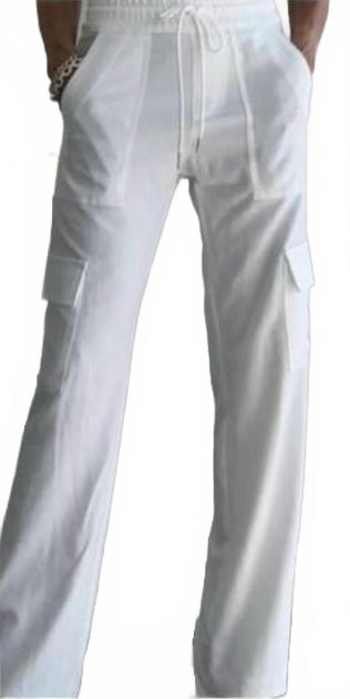 BEVY FLOG Sapir Hosen mit weitem Bein Weiß 27 2