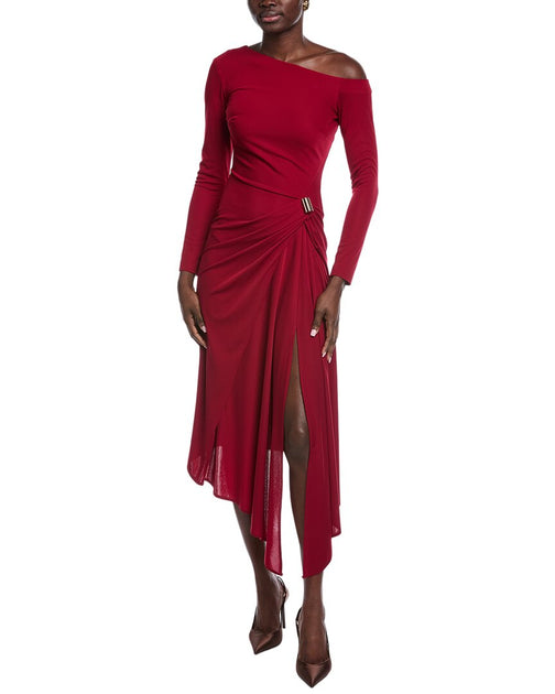 Carla Ruiz Ruched Midi Dress Red EU 44 2