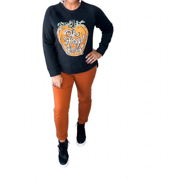 Texas True Threads Oh Hey Boo Sweatshirt Black Large 4