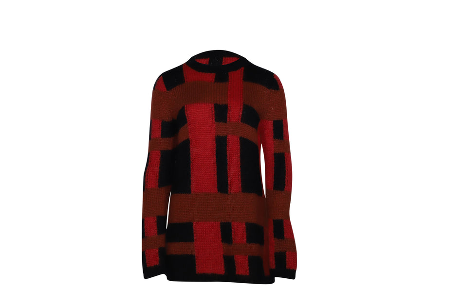 Tod's Karierter Pullover Rot Small 2