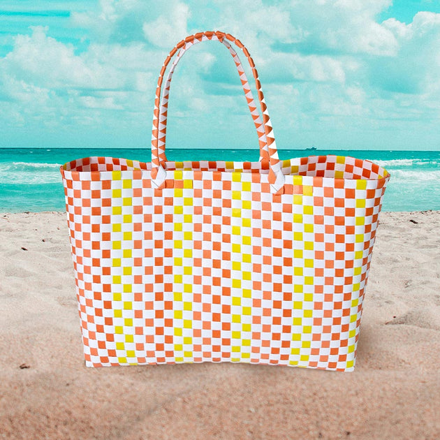 FASHNZFAB Basket Weave Handbag Multi One Size 6