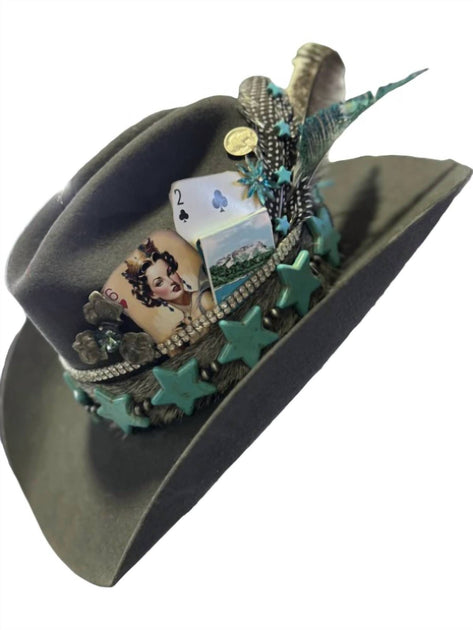Art By Amy Labbe Damen Fedora Hut Schwarz Einheitsgröße 3