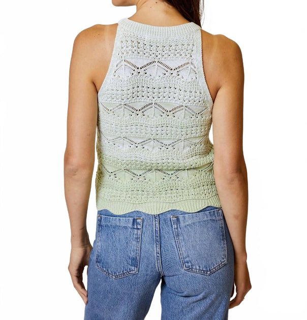 dh NEW YORK Ombre Halter Top Green Medium 4