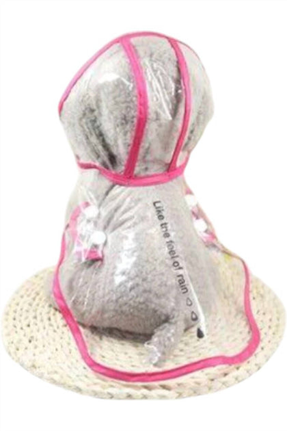 Emerald Fox Boutique Doggy Raincoat Pink 3