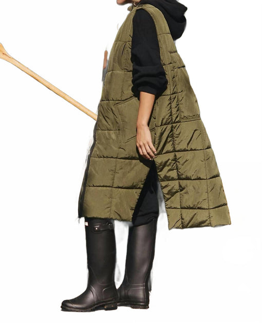 Free People On The Move Packable Puffer Vest Grün Large 4