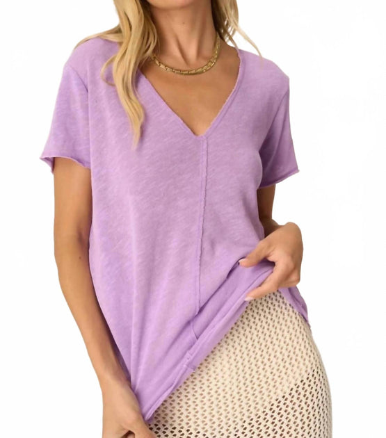Pro-Ject Wearever V-Neck Tee Purple Small 2