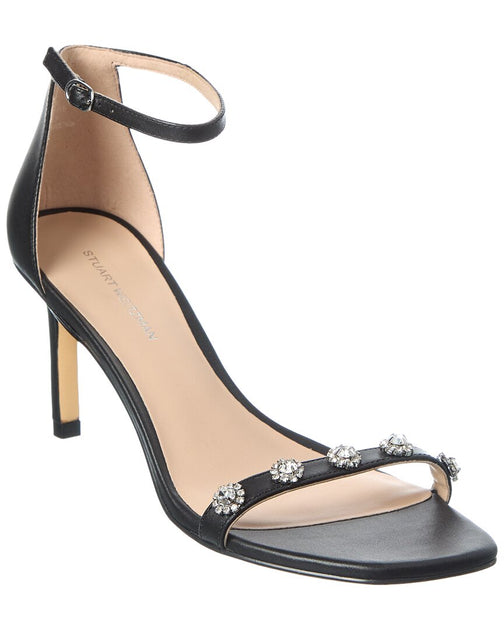Stuart Weitzman Justina 75 Sandal Black US 9.5 2