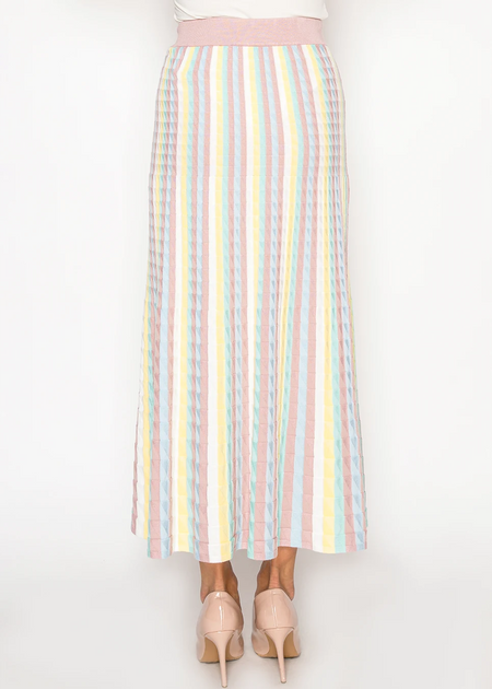 Yal New York Knit Maxi Skirt Multi XSmall 3