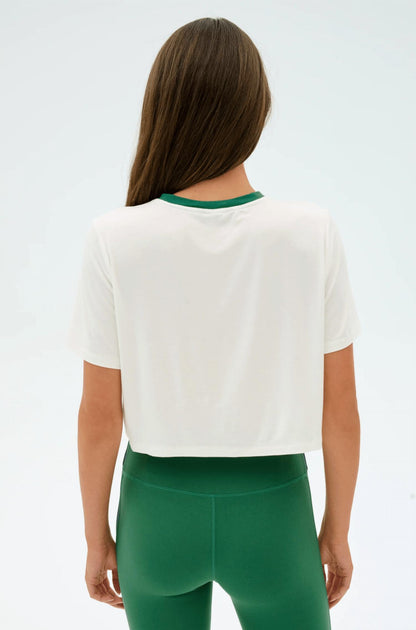 SPLITS59 Djuna Crop Ringer Top White Small 3