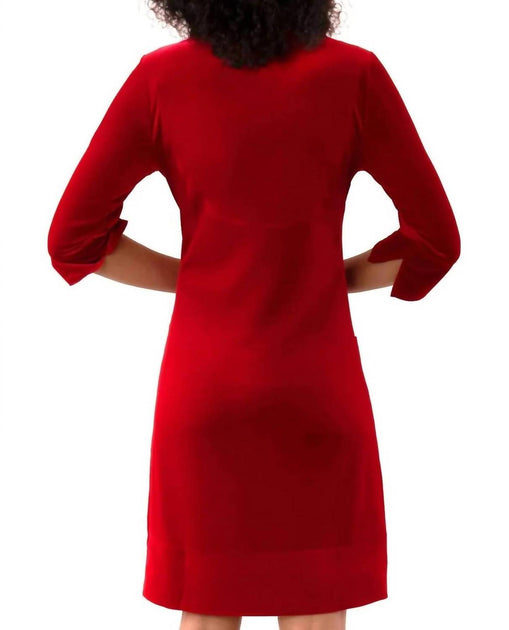 Gretchen Scott Ruffneck Mini Dress Red Large 4
