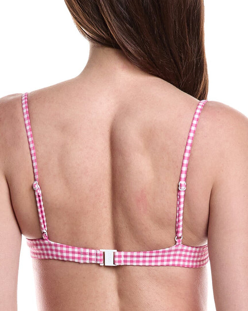 Onia Brigitte Bikini Top Pink Medium 3