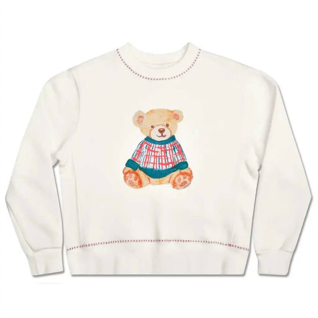 iScream Mädchen Holiday Bear Sweatshirt Beige Large 2
