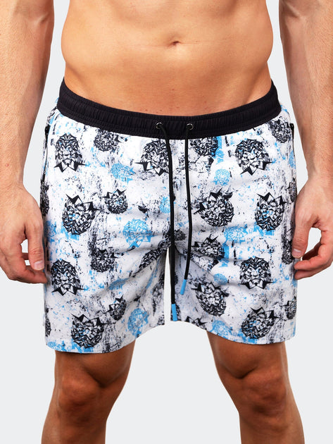 Maceoo Swim Lion Monogram Weiß Multi Groß 2