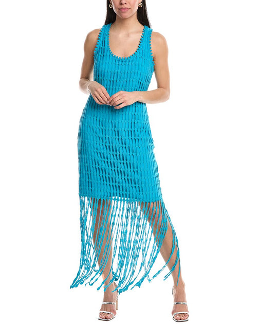 SIMKHAI Janette Midi Dress Blue US 4 2