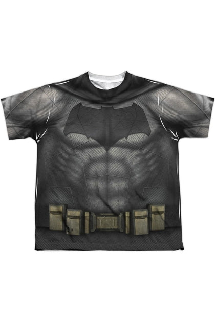 Gildan Batman V Superman Batman Uniform Short Sleeve Youth Poly Crew Tee T-Shirt White Large 2