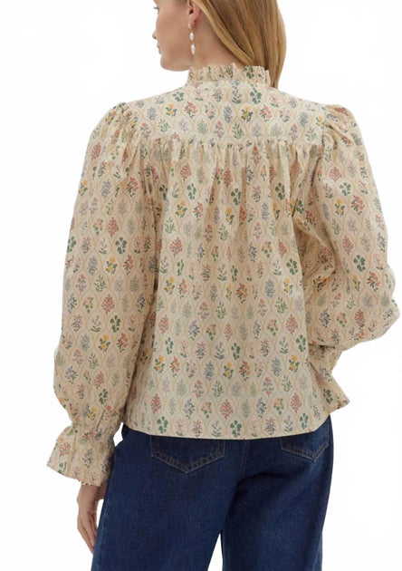 Entro Long Sleeve Top Beige Medium 4