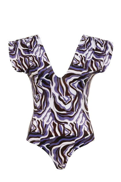 Carolina K Women's Lisette One Piece Purple Small 2