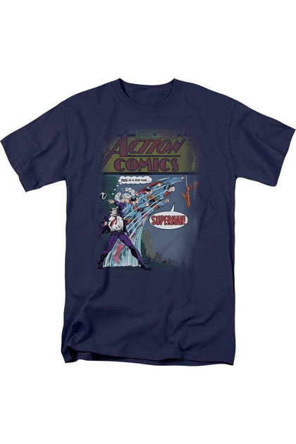 Gildan Superman Quick Change Short Sleeve T-Shirt Blue XL 2