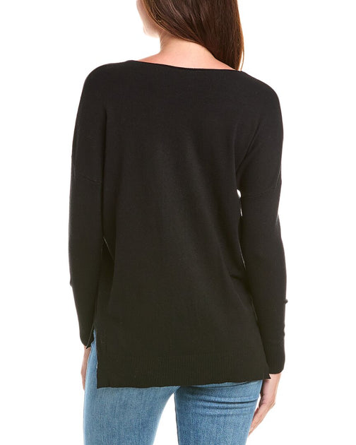 Rain + Rose High-Low Sweater Black Small 4
