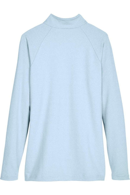 Devon & Jones CrownLux PerformanceClubhouse Micro-Stripe Quarter-Zip Pullover Blue XLarge 3