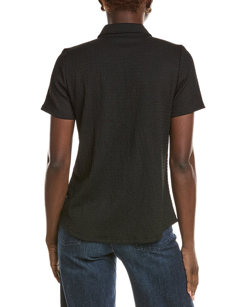 Jones New York Texturiertes Hemd Schwarz Medium 3